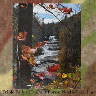 Triple Falls North Carolina Fotoherbst Puzzle