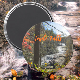 Triple Falls North Carolina Wasserfall Fotografie Magnet
