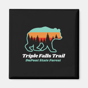 Triple Falls Trail Dupont Staat Forest Bear Souven Magnet