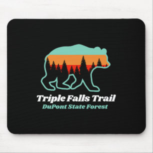 Triple Falls Trail Dupont Staat Forest Bear Souven Mousepad