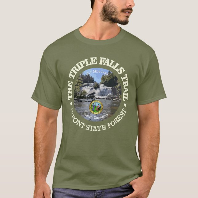 Triple Falls Trail (rd) T-Shirt (Vorderseite)