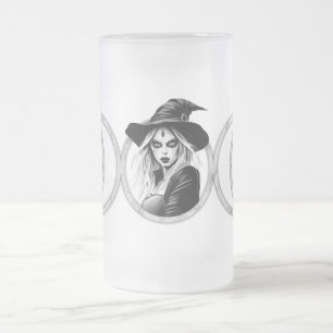 Triple Goddess - 16 oz Mattiert Glass Beer Tasse