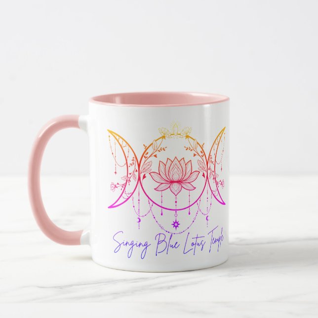Triple Goddess & Lotus Pink Mug Tasse (Links)