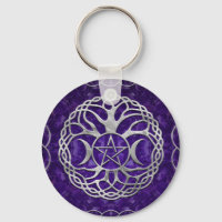 Triple Goddess mit Pentagram und Baum des Lebens