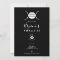 Triple Goddess Mondzyklus Silber & Schwarz Sweet 1