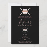 Triple Goddess Moon Cycle Pink Black Brautparty