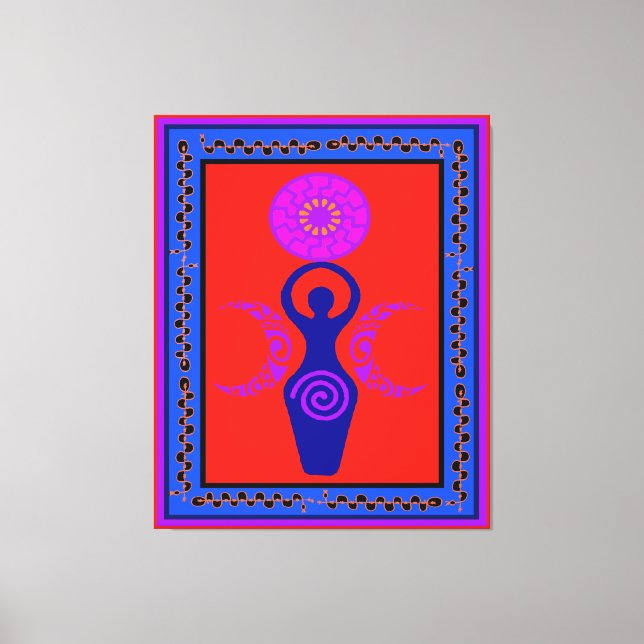 Triple Goddess Moon Phase Canvas Print Leinwanddruck (Vorderseite)
