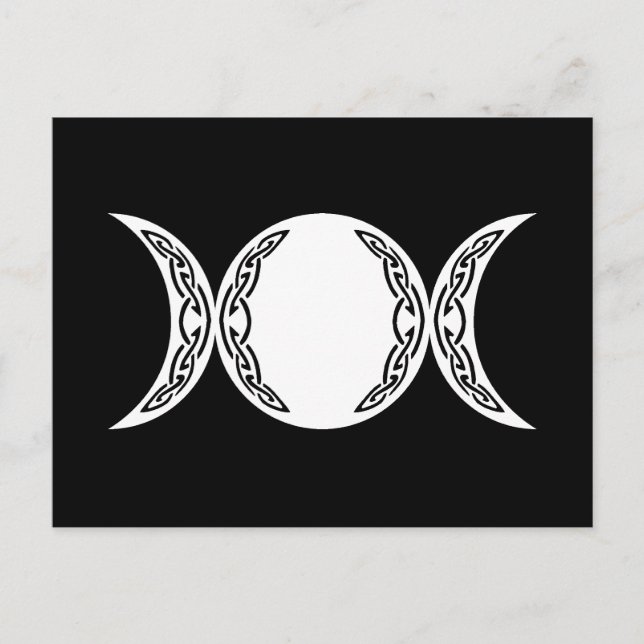 Triple Goddess Moon Symbol Postkarte (Vorderseite)