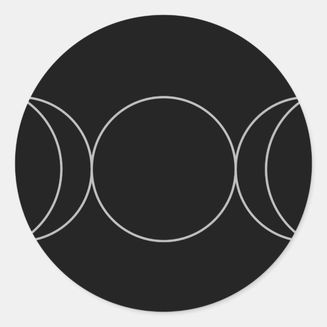 Triple Goddess Neopaganism.jpg Runder Aufkleber (Vorderseite)