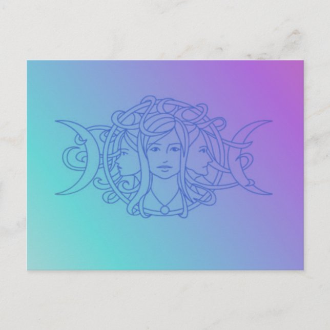 Triple Goddess Postkarte (Vorderseite)
