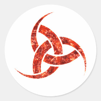 Triple Horn von Odin Runder Aufkleber