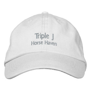 Triple J Horse Haven bestickt Bestickte Baseballkappe