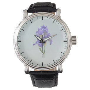Triple Lila Iris Armbanduhr
