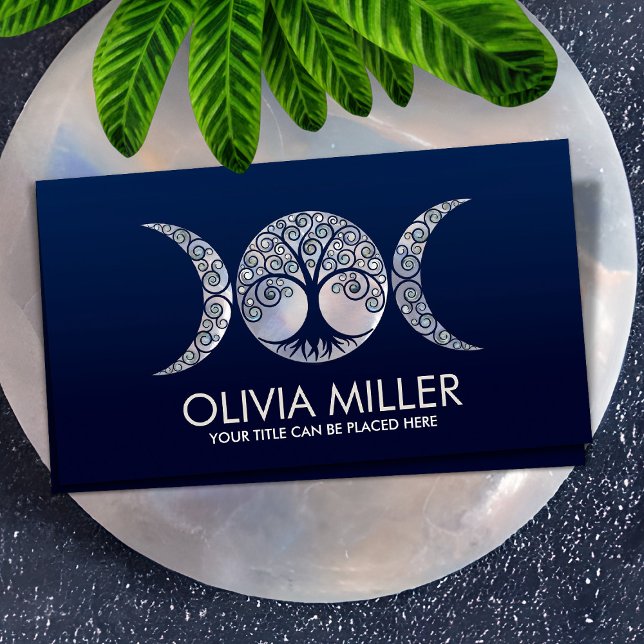 Triple Moon - Baum des Lebens - Mondstein und Perl Visitenkarte (Von Creator hochgeladen)