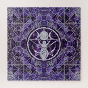 Triple Moon - Goddess - Amethyst und Silber Puzzle