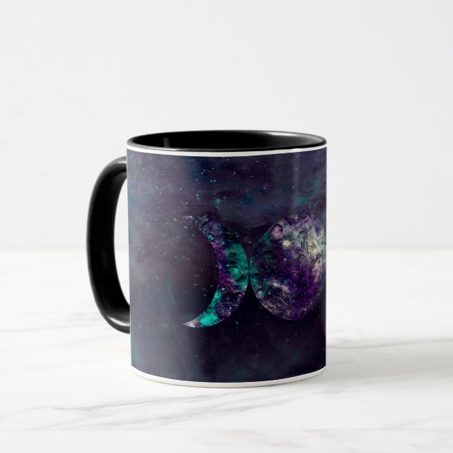 Triple Moon Goddess Luna Universe Custom Tasse (Vorderseite Links)