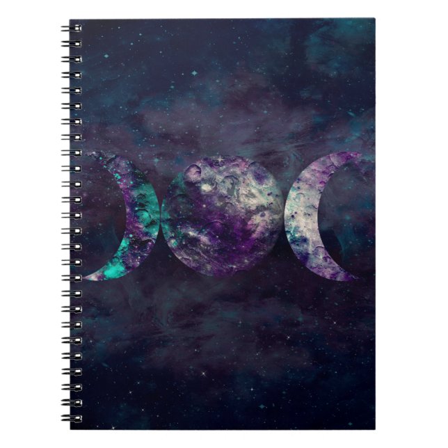 Triple Moon Goddess Luna Universe Dream Journal Notizblock (Vorderseite)