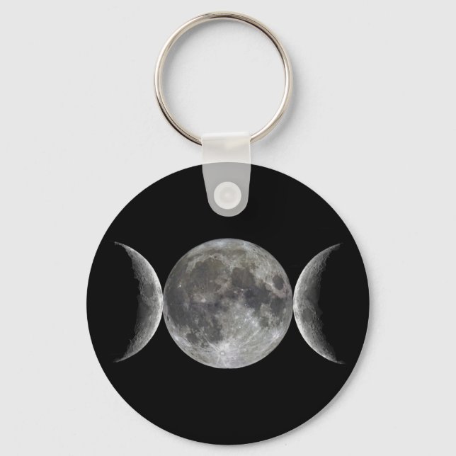 Triple Moon Goddess Schlüsselanhänger (Vorderseite)