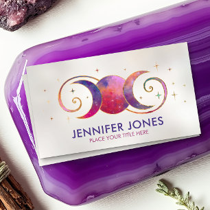 Triple Moon - Golden Spiral Ornament Visitenkarte