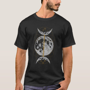 Triple Moon Gothic Hexe Wicca Witchcraft Occult P T-Shirt