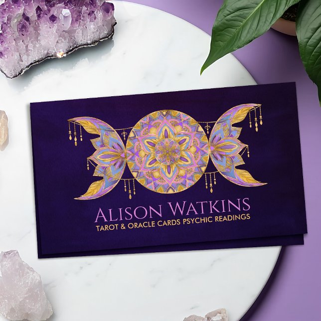 Triple Moon Mandala Ornament Visitenkarte (Von Creator hochgeladen)