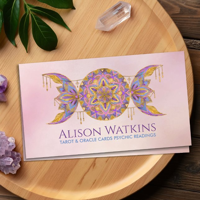 Triple Moon Mandala Ornament Visitenkarte (Von Creator hochgeladen)