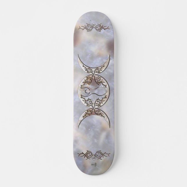 Triple Moon Moonstone Goddess Skateboard (Vorne)
