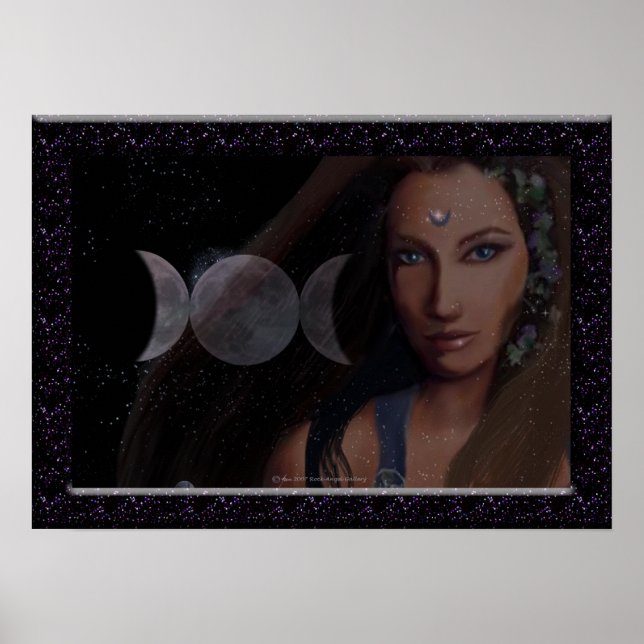 Triple Moon Print Poster (Vorne)