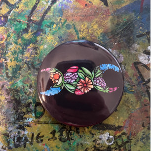 Triple Moon Symbol Bloom Button