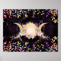 Triple Moon - Triple Goddess - Aquarell
