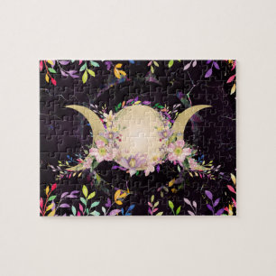 Triple Moon - Triple Goddess - Aquarell Puzzle