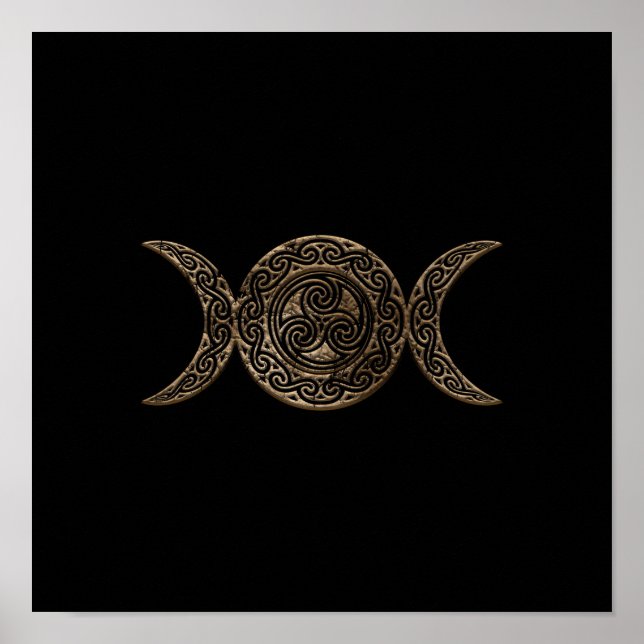 Triple Moon - Triple Goddess - Triskelion Poster (Vorne)