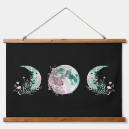 Triple Moon Wandteppich Mit Holzrahmen