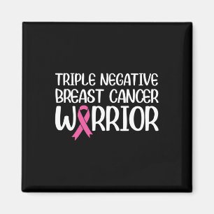 Triple Negative Breast Cancer Awareness Warrior Pi Magnet
