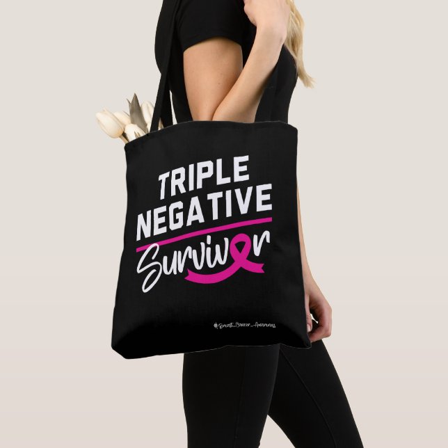Triple Negative Survivor Brustkrebs Bewusstsein (Von Nahem)