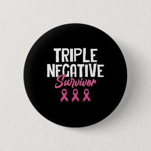 Triple Negative Survivor Brustkrebs Bewusstsein P Button