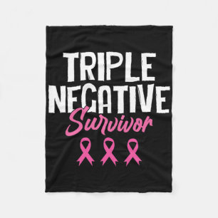 Triple Negative Survivor Brustkrebs Bewusstsein P Fleecedecke