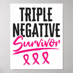 Triple Negative Survivor Tnbc Brustkrebs Awaren Poster