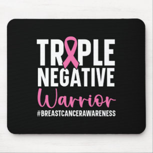 Triple Negative Warrior Breast Cancer Awareness Pi Mousepad