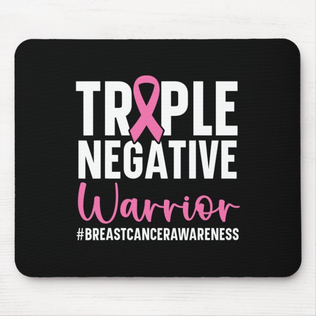 Triple Negative Warrior Breast Cancer Awareness Pi Mousepad (Vorne)