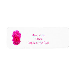 Triple Pink Roses , Return Address