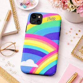 Triple Rainbows in der Sky Monogram Case-Mate iPhone Hülle