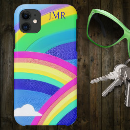 Triple Rainbows in der Sky Monogram Case-Mate iPhone Hülle