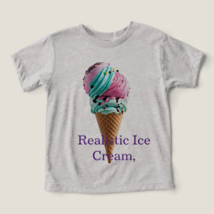 Triple Scoop Delight – Realistisches Pink, Teal &