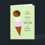 Triple Scoop Hinzufügen eines Namens Happy Birthda Karte<br><div class="desc">Eine weitere Zigglets-One-of-the-Art-Geburtstagskarte mit ORIGINAL,  die Sie sonst nirgendwo finden werden. Passen Sie es an,  indem Sie den Namen des Geburtstagsempfängers hinzufügen. Sie werden die Personalisierung Liebe geben. Sehen Sie mehr Karten in Zigglets Geschäft hier bei Zazzle. Es gibt einen direkten Link unten.</div>