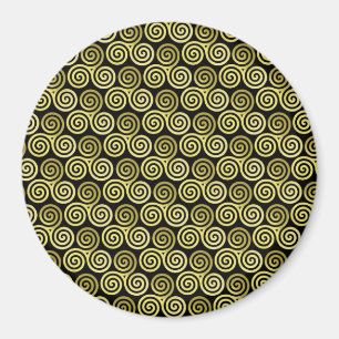 Triple Spiraltriskele Celtic Khaki Beige Magnet