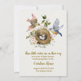 Triple the Joy: A Celebration for our Triplets! Einladung