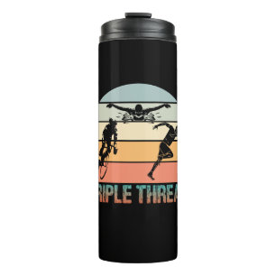 Triple Threat - Triathlon Sonnenuntergang Thermosbecher