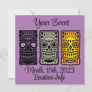 Triple Tiki Skulpturen Thunder_Cove Einladung