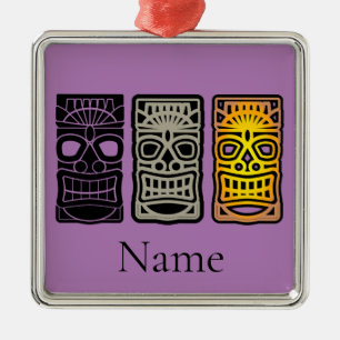 Triple Tiki Skulpturen Thunder_Cove Ornament Aus Metall